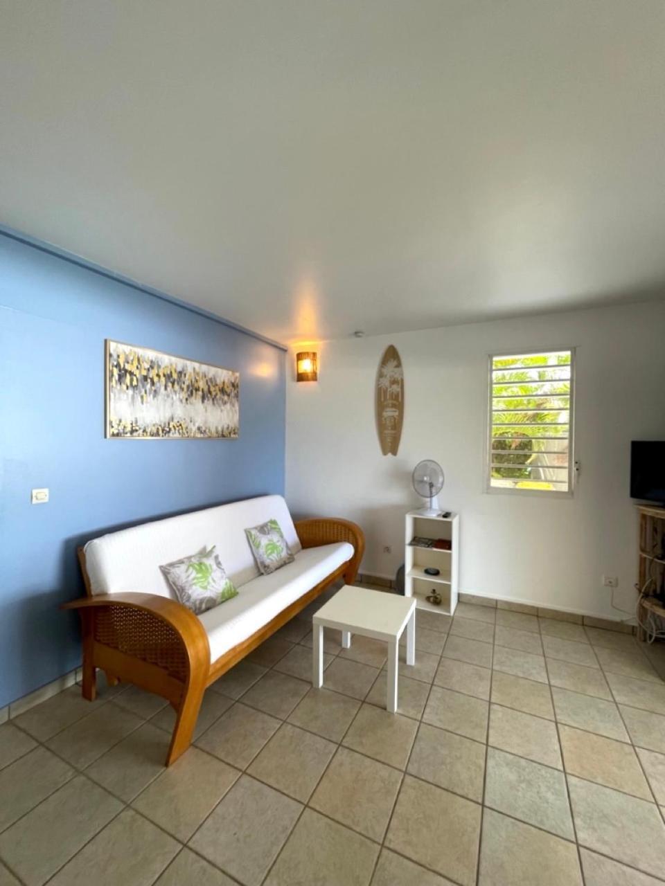 L'hibiscus T2, plage privée, terrasse, barbecue Saint-Francois  Esterno foto